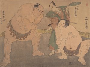 Los luchadores, ca. 1785 de Shunsho