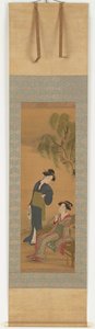 Dos mujeres bajo un sauce, 1726-1792 de Shunsho