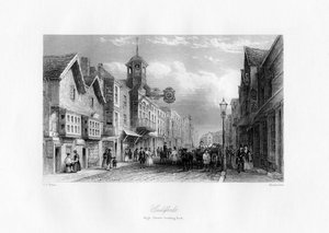 Calle Principal de Guildford, Guildford, Surrey, siglo XIX de Shury and Son