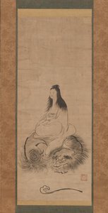 Monju en un león de Shusei