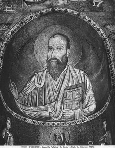 San Pablo (mosaico) de Sicilian School