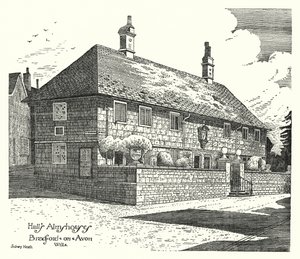 Casas de Beneficencia de Hall, Bradford-on-Avon, Wilts de Sidney Heath