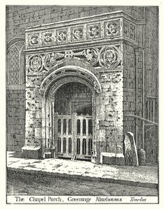El Pórtico de la Capilla, Casas de Beneficencia de Greenway, Tiverton
