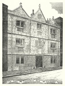 El Descanso de los Viajeros Pobres, Rochester (grabado) de Sidney Heath