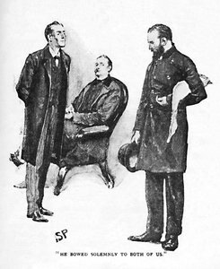 Se inclinó solemnemente ante ambos, 1892 de Sidney Paget