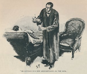 Instaló a Nuestro Nuevo Conocido en el Sofá, 1892