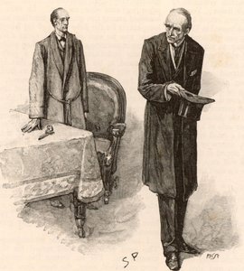 Ilustración para "Las aventuras de Sherlock Holmes de Sidney Paget