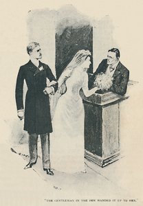 El caballero en el poco se lo entregó a ella, 1892 de Sidney Paget