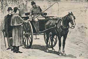Nos bajamos, pagamos nuestra tarifa, 1892 de Sidney Paget