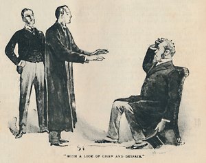 Con una Mirada de Dolor y Desesperación, 1892