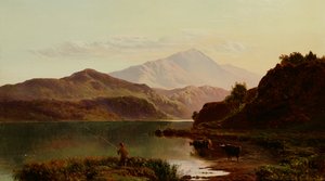 Pescando en el lago de Sidney Richard Percy