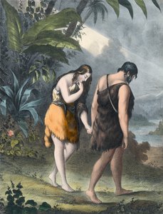 Adán y Eva expulsados del Paraíso