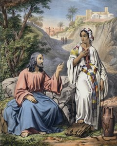 Cristo y la mujer de Samaria en el pozo de Jacob de Siegfried Detler Bendixen