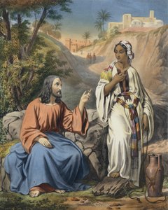 Cristo y la mujer de Samaria en el pozo de Jacob de Siegfried Detler Bendixen