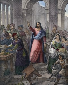 Cristo Limpia el Templo de Siegfried Detler Bendixen