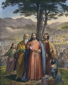 Cristo alimenta a la multitud de Siegfried Detler Bendixen