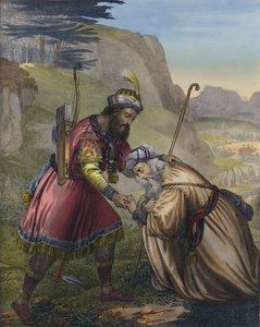 Reconciliación de Jacob con su hermano Esaú de Siegfried Detler Bendixen
