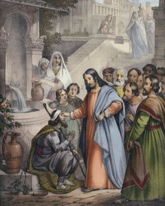 Jesús da vista a un ciego de nacimiento de Siegfried Detler Bendixen