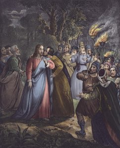 Judas traiciona a su maestro