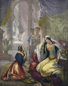 La doncella hebrea cautiva que servía a la esposa de Naamán de Siegfried Detler Bendixen