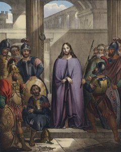 Los soldados romanos se burlan de Cristo de Siegfried Detler Bendixen