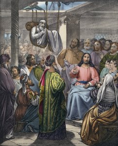 El enfermo de parálisis llevado a Cristo por sus amigos