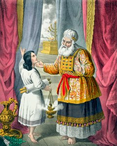 Eli cuestionando a Samuel sobre su visión, 1870s de Siegfried Detlev Bendixen