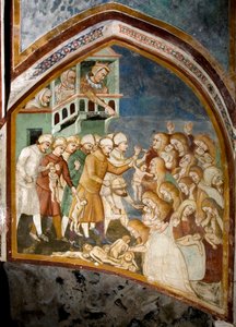 La masacre de los inocentes (detalle) de Sienese School
