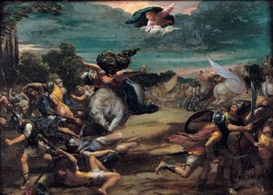 La conversión en el camino a Damasco, 1590-1595