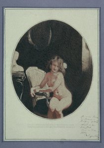 Desnudo femenino sentado