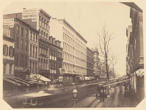 Broadway Mirando al Norte desde Entre las Calles Grand y Broome de Silas A. Holmes