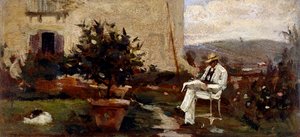 Luigi Tommasi en el jardín