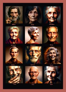 Años de vida moldeados por la IA: retratos de la intemporalidad de Silvia Martini