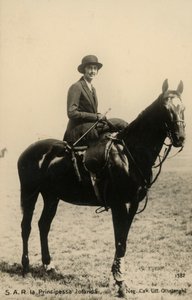 Princesa Yolanda de Saboya (1901-1986), Condesa de Bergolo, caballo de Silvio Ottolenghi