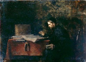 Científico en su estudio de Simeon Buchbinder