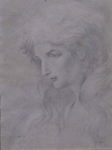 Cabeza alegórica de Simeon Solomon