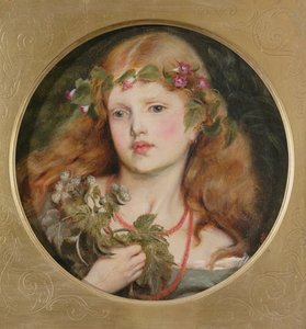 Estudio de la cabeza de una niña, 1863