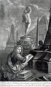 Adrian Beverland, grabado por Isaac Beckett de Simon (after) Du Bois