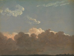 Estudio de nubes Tormenta distante de Simon Alexandre Clément Denis