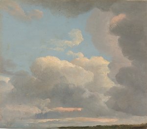 Estudio de nubes al atardecer, ca. 1786-1806 de Simon Alexandre Clément Denis