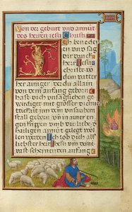 Rand mit Moses und dem brennenden Busch