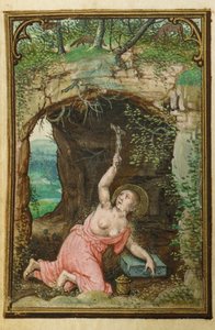 Folio de un libro de horas en miniatura, uso de Roma, Brujas, 1530-35 de Simon Bening