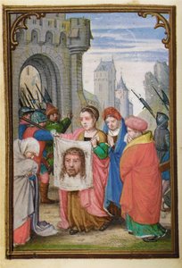 Folio de un libro de horas en miniatura, uso de Roma, Brujas, 1530-35
