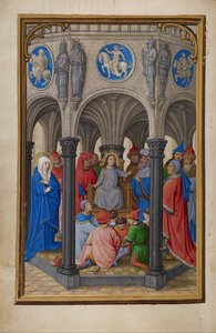 La Disputa en el Templo de Simon Bening