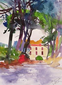 Allee la Grangette, 2004 (waercolour)
