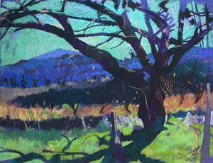 Sombra de cerezo, 2000 (pastel) de Simon Fletcher