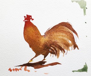 Cockrel 2, 2020 (obra sobre papel)