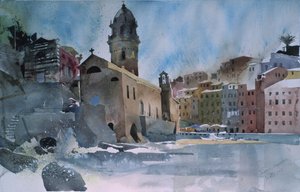 Fernazza, Cinque Terre, 2002 (acuarela sobre papel)