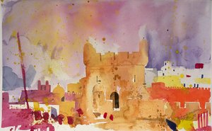 Fuerte y Medina (acuarela sobre papel)