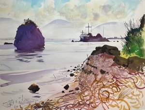 Islas Jónicas, 2008 (acuarela) de Simon Fletcher
